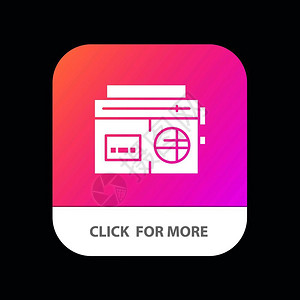 磁带广播音乐媒体移动应用程序设计图示图片