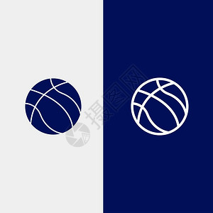 nba篮球蓝色横线和幅插画