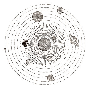 太阳系行星轨道图片