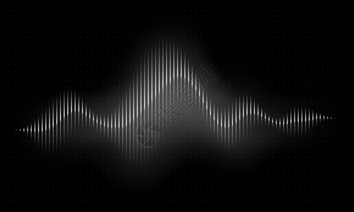 波形线音乐声波频谱矢量说明背景