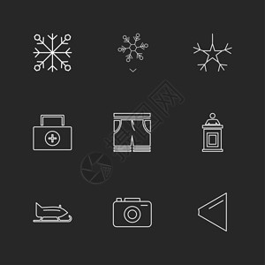 雪短裤医疗相机滑雪花圣诞节12月5日冬季图片
