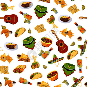 厨房卷矢量墨西哥甜点零食插画插画