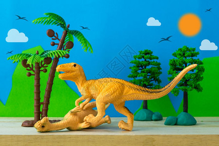 恐龙爪野生模型背景的恐龙战斗场背景