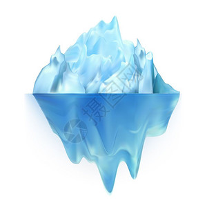 3d写实冰山矢量图设计图片