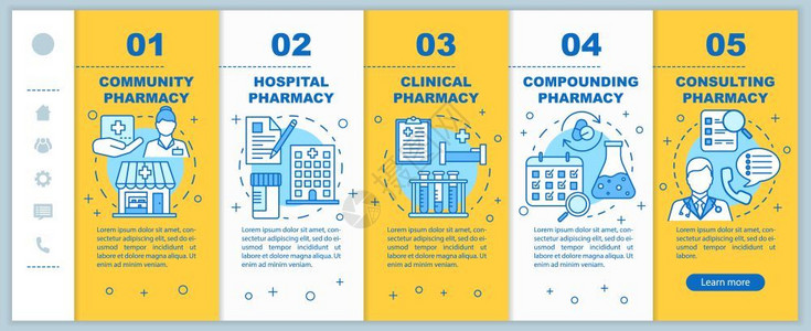 医疗项目药店类型上市分行移动网页矢量模板有求必应的智能手机网站界面与线插图的界面想法网页漫步屏幕彩色概念插画