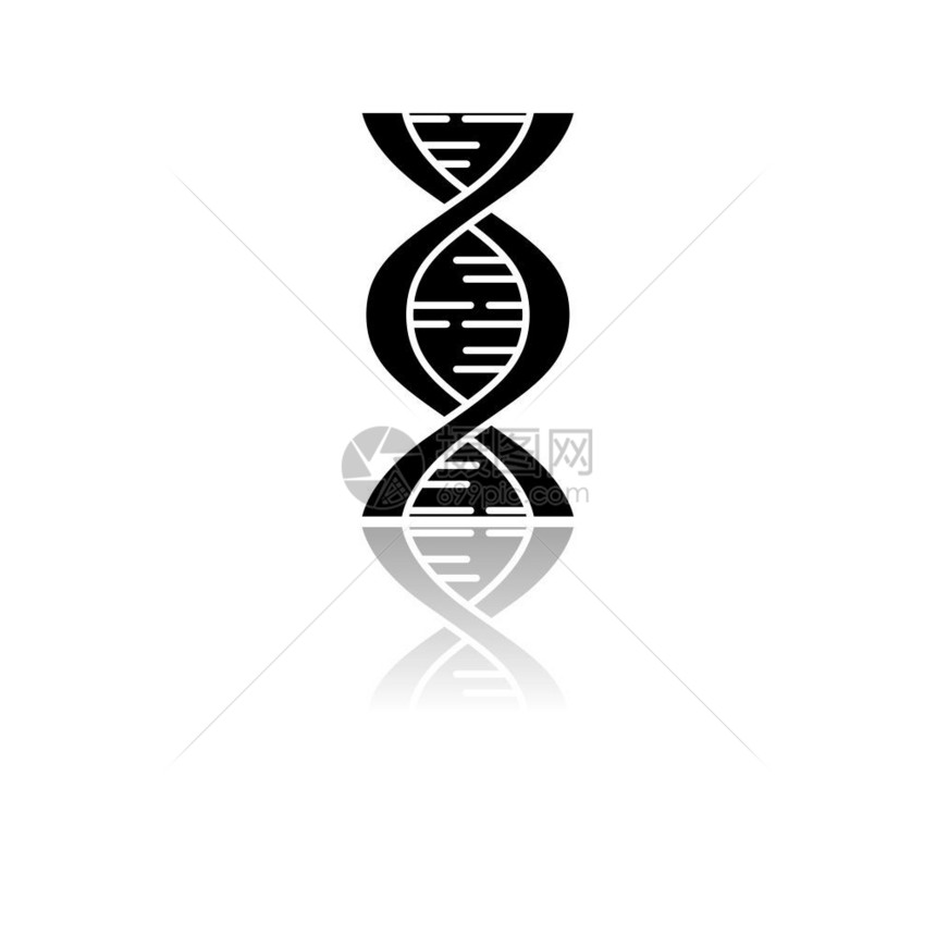 遗传学研究dnahelix分子结构基因组科学研究遗传工程染色体基因孤立矢量图解图片