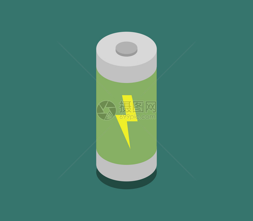 绿色能源电池库设计图图片