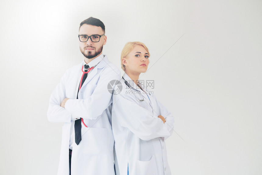两名医生的形象照图片