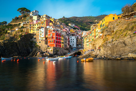 位于意大利里海沿岸的一个渔村图片