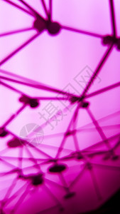 球体网络结构的模糊背景连接抽象设计背景图片