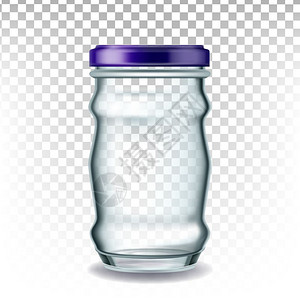 透明罐子玻璃罐插画