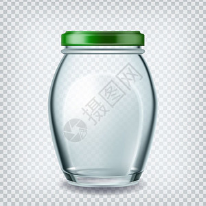 透明容器玻璃罐插画