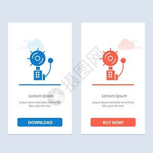 警报铃声火灾闯入者蓝色和红下载购买网络部件卡模板图片
