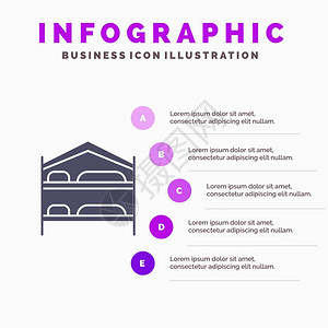 模板5步演示床卧室服务旅馆信息图表图片