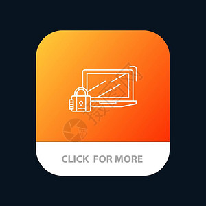 计算机挂锁安全定登录移动应用程序按钮图片
