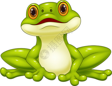 卡通可爱青蛙背景图片