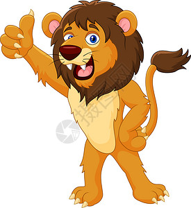 狮子举起大拇指图片