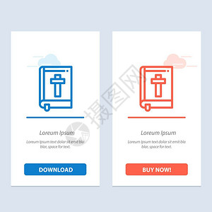 圣经书籍复活日宗教蓝色和红下载现在购买网络部件卡模板图片
