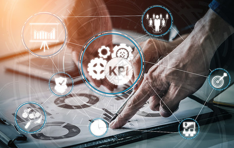 辩护kpi商业概念主要绩指标现代图形界面显示职务目标评价的符号和营销kpi管理的分析数字设计图片