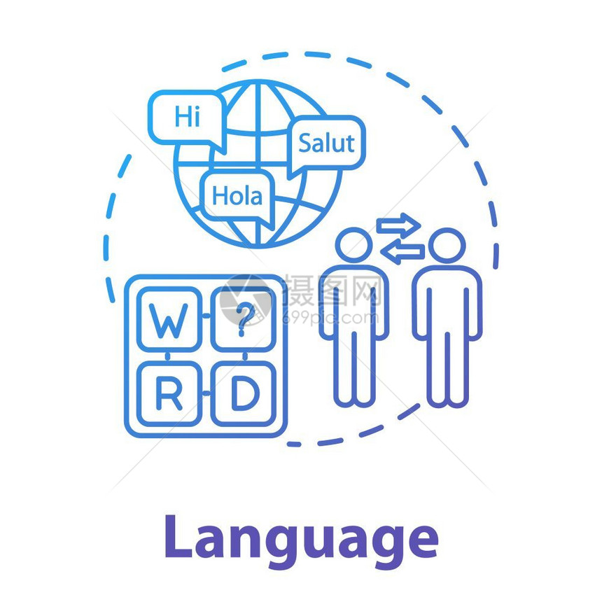 语言概念图标 图片