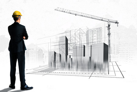 城市民政规划和房地产开发建筑背景图片