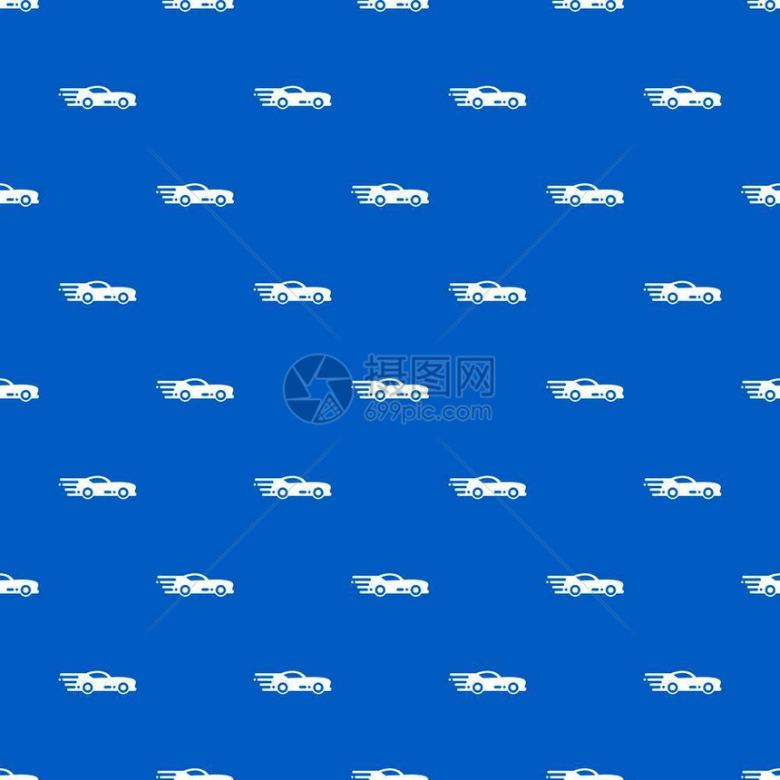 蓝色背景运动汽车模式矢量图图片