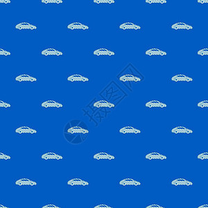 蓝色背景汽车模式矢量图图片