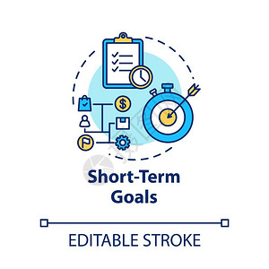 短期目标概念图图片