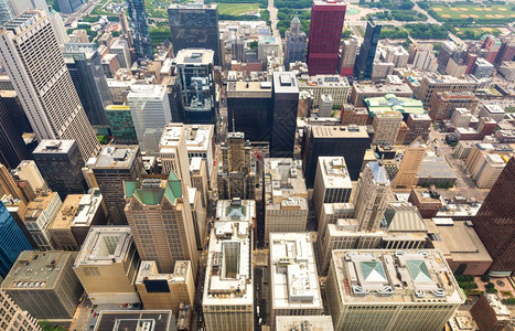 高空俯视城市的景色背景图片