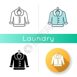 外服专业洗涤衣服务上皮草精密干洗除污设备线黑色和Rgb颜样式图片