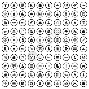 武隆喀斯特10个冬季购物图标为任何设计矢量图置简单样式10个冬季购物图标简单样式插画