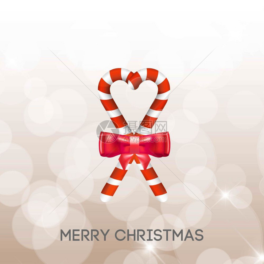 快乐的圣诞节新年带丝糖果抽象背景用于网络设计和应用程序界面图片