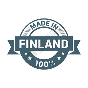 芬兰赫尔辛基风景邮票设计插画