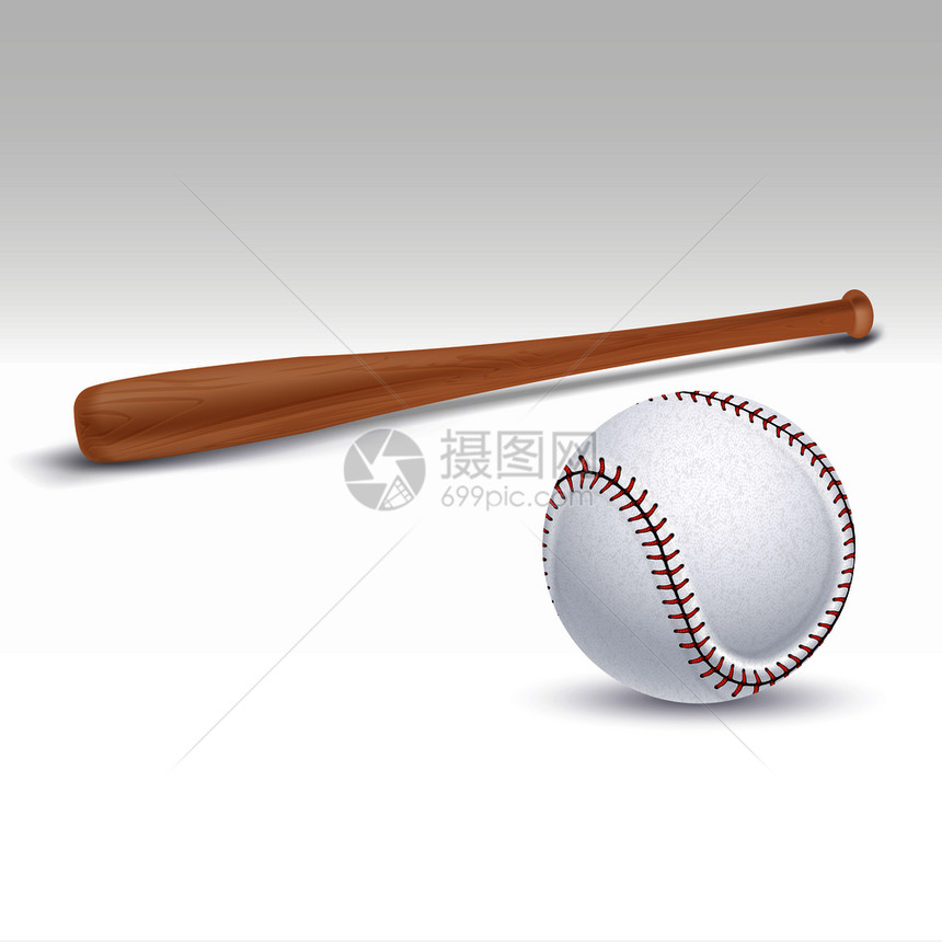 棒球和向量说明棒比赛附件木棒打球附件和向量说明图片