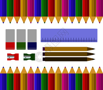 各种颜色的蜡笔图片