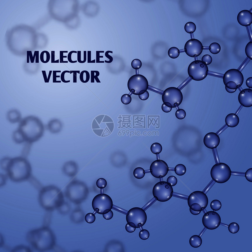 3d大型分子的纳米技术背景分子结构物质和模式以及分子图解大型分子的化学病媒纳米技术背景图片