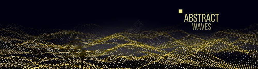 音乐波抽象声背景矢量数据点爆炸技术网格插图数字飞溅人工智能图片