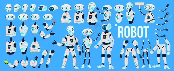 机器人人机器人插画