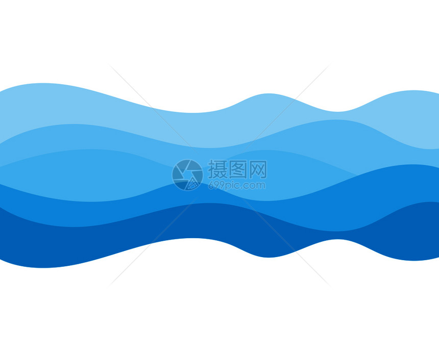 抽象水波矢量插图设计背景图片