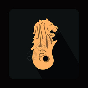 瑞士狮子纪念碑鱼尾狮图标设计图片