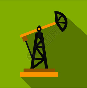 石油钻机图示用于网络的石油钻机矢量图示石油钻机图示平式图片
