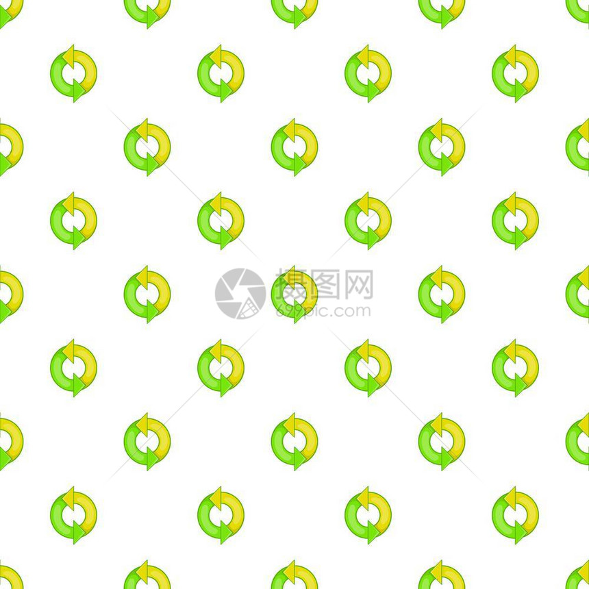 绿色刷新箭头模式绿色刷新箭头矢量模式的漫画插图用于Web绿色刷新箭头模式卡通风格图片