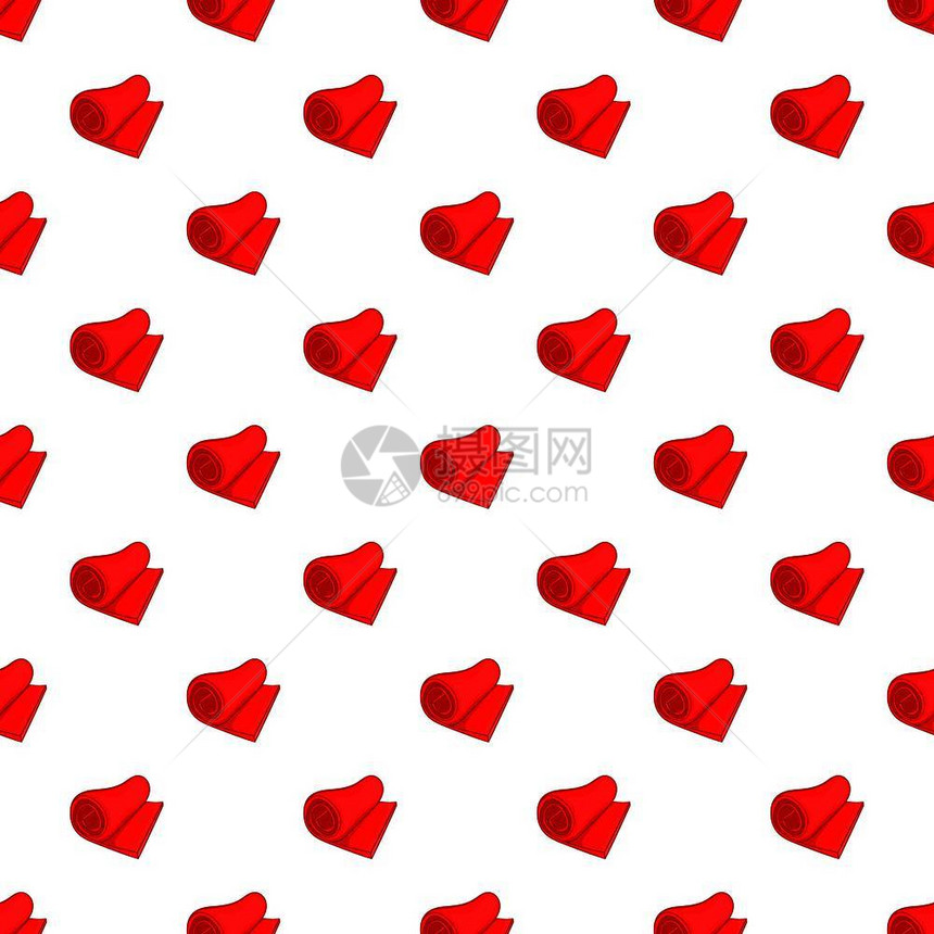 滚动红毛巾模式滚动红毛巾模式的漫画插图用于网络的滚动红毛巾矢量模式滚动红毛巾模式卡通风格图片