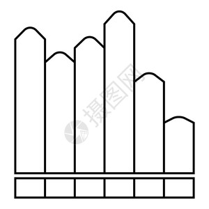 垂直图表标垂直表矢量标的大纲插用于web垂直图表标大纲样式图片