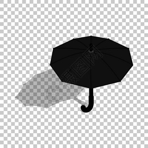 黑色的伞透明伞素材高清图片