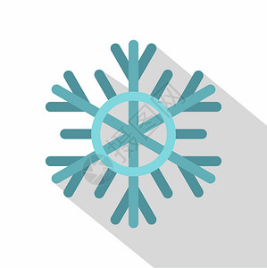 霜图标雪花图标矢量图标的平面示用于Web雪花图标平面风格背景