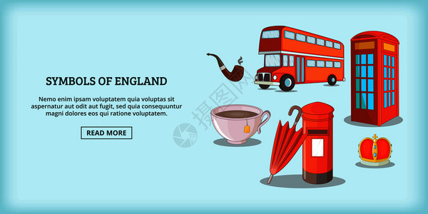 英国巴士卡通风格英国元素插画插画