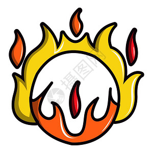 火环马戏团火象环的马戏团火象环的漫画插图网络的火向量象环马戏团火象环的卡通风格插画