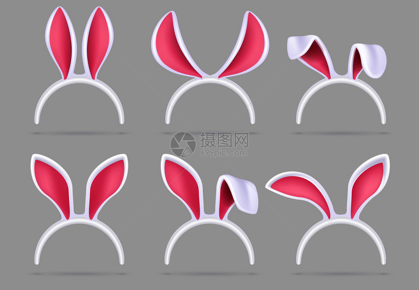 兔子耳罩复活服饰带复活兔子服饰品图片