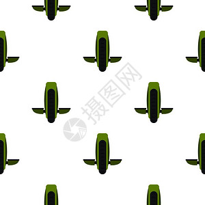 绿色单轮平衡车辆模式图图片